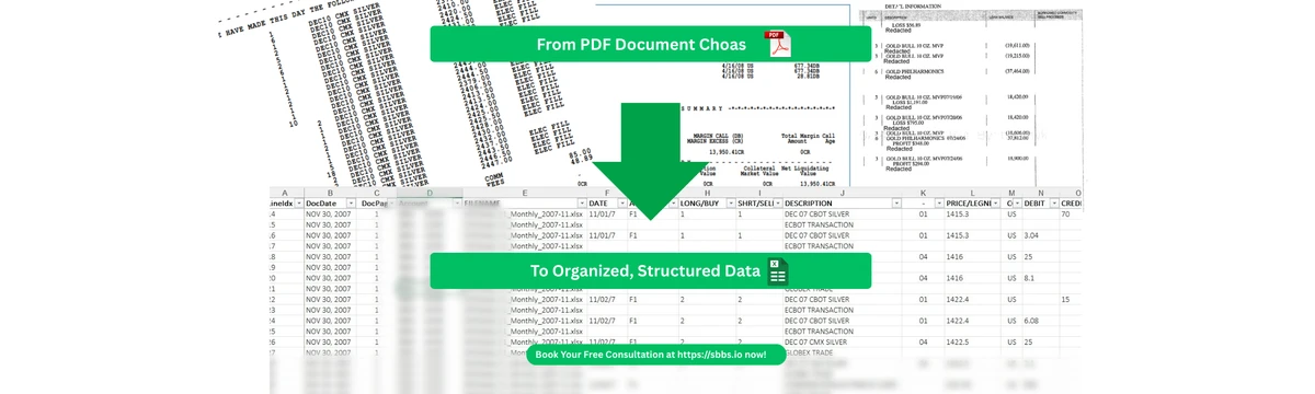 PDF data extraction case study